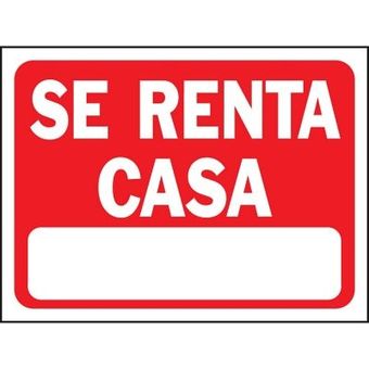 Señal Se Renta Casa Color Rojo 23x30 cm Hyko. | Linio México -  HY623HL0D0WH9LMX