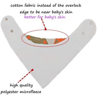 Lavable reutilizable de bebé de algodón Baberos eructan pa 