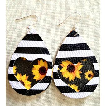 Pu Pendientes De Flecos De Cuero Geometría Cuero Leopardo De Pu Pendientes De Flecos De Cuero Geometría Cuero Leopardo De