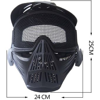 CS tamaño fresco al aire libre táctico militar máscara de Airsoft CS Máscara verde 