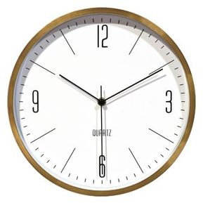 Reloj de Pared Classic Color Dorado 30 cm