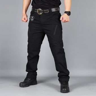 Pantalones tácticos de bolsillo múltiple para hombre,rop #1Gray IX9 
