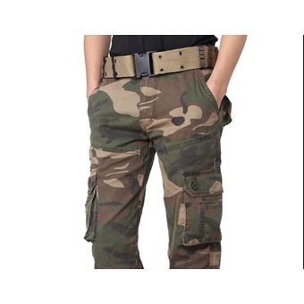 Pantalones de Camuflaje militar para hombre pantalones sueltos de a 