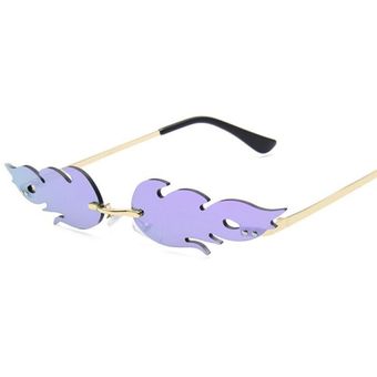 Lentes de color púrpura gafas de sol femeninas de fuego,mujer 