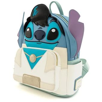 Loungefly Mini mochila Disney Stitch, Azul, Mochila