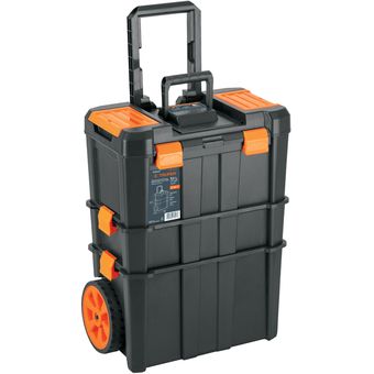 Caja para herramientas de 14 pulgadas naranja sin compartimentos