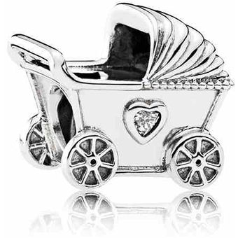 Diy Charm Baby Car Sweetheart Crown O Carruaje 925 Cuentas 