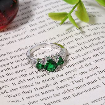 Lujo de la vendimia de accesorios joyería del contrato del anillo de bodas regalo del aniversario 