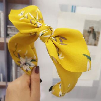 Diademas de gasa estampadas para mujer diadema de Cruz anudada para XYX 