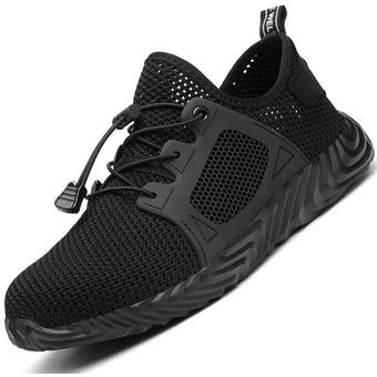Zapatos de seguridad con punta de acero para hombre zapatillas de trabajo industriales para construcción de talla grande 50 antiperforación 