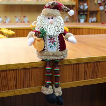 Muñecas de Navidad Santa Claus Muñeco de nieve Elek Juguetes Navidad Figurine Feliz Año Nuevo Regalo 