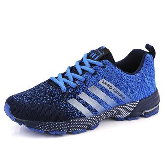 calzado de entrenamiento atlético cómodo novedad de Blue#Zapatillas deportivas transpirables para hombre y mujer para exteriores ligero 