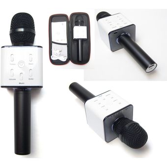 Micrófono Karaoke Inalámbrico 2x1 Bluetooth Karaoke Android IOS USB 