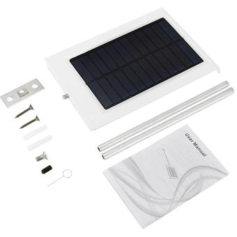 20 LED Sensor de energía solar Lámpara impermeable al aire libre Luz de seguridad de pared de calle 