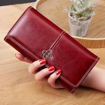 New Women's Wallet portfel damski Money Bag Lady Long Leather Clutch Bag Wallet Card Holder cartera 