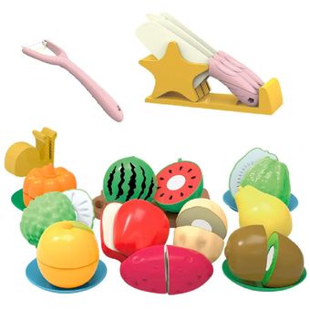 Kit Para Cortar Frutas Y Verduras Juguete Cocina Montessori