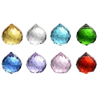 Colgante de la bola de cristal Buena Refracción Efecto cortina cristalina del grano colgante 