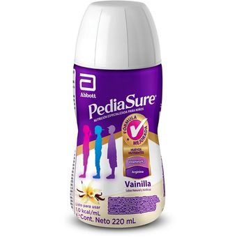 Pediasure Vainilla Complemento Alimenticio Drink, 4 x 200 ml