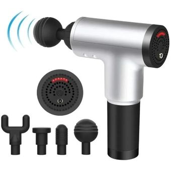 Masajeador Muscular Facial Gun Recargable 325A - Gris - Promart