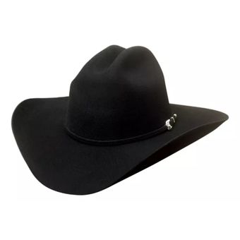 Sombrero Hombre Vaquero estilo Stepson en fieltro Negro 