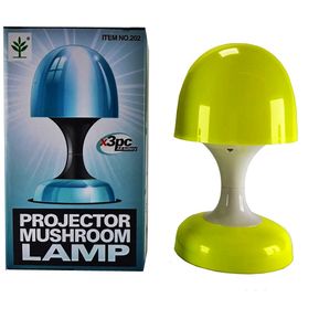 Velador Led Projector Mushroom Lamp A Pilas Infantil Flores