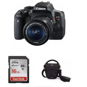 Camara Reflex Canon Eos Rebel T6i 18-55 + Bolso + 16gb