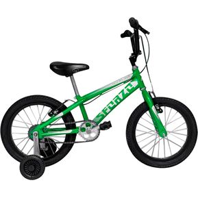 Bicicleta Infantil Niño Rin 16 Con Auxiliares - Verde