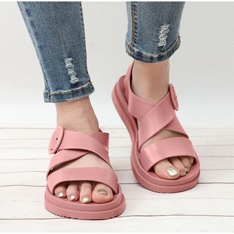 Zapatos de gelatina suave de sandalias de gladiador de sandalias 