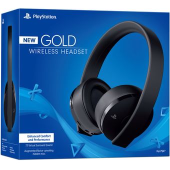 audifono ps4 wireless stereo new gold negro