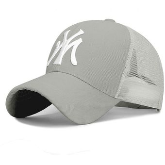 100% algodón Gorra de béisbol con bordado 3D de Nueva York sombrer 