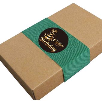 500 Uds pegatinas de feliz cumpleaños paquete para regalos de fiestas sello eti 