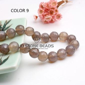 Perlas De Ágata Talladas Naturales 4-14 Mm Redondeadas Mudas 