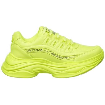 tenis amarillo neon mujer