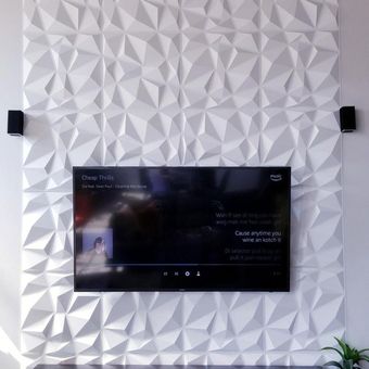PANEL 3D PaqX12 50X50 cms Pegante - Paneles Decorativos PARED 3D