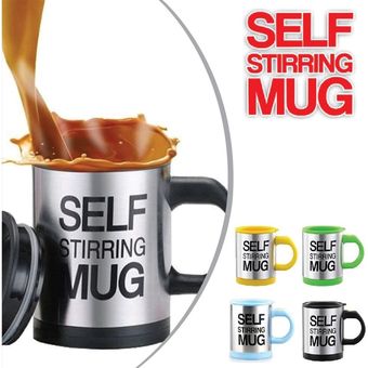 Vaso Mug 400Ml Mezclador Negro Taza Eléctrica Poci