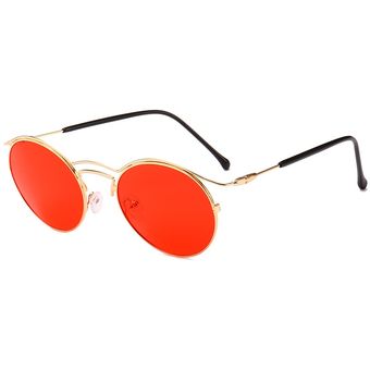 Gafas de gafas de sol redondas de metal gafas de solmujer 