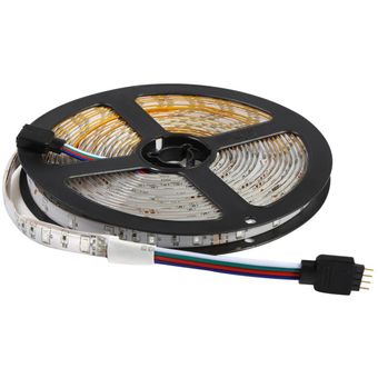 5M RGB 5050 SMD luz de tira del LED 24 Llave a distancia 12V estadounidense Kit completo de luz portátil práctico 