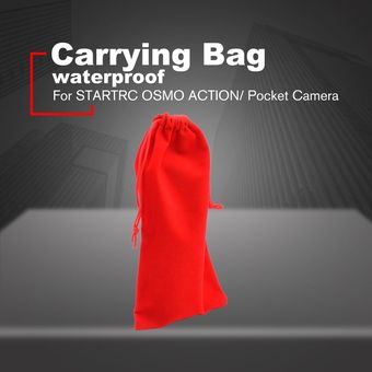 Portátil a prueba de polvo bolsa de almacenamiento de bolsa de transporte para STARTRC OSMO ACCIÓN  Pocket roja 