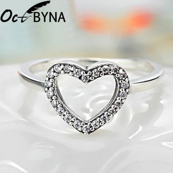 Octbyna Crown Heart Brand Female Ring Party Female Finger 