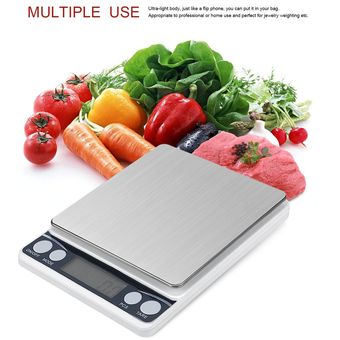 Multifuncional electrónica digital LCD Escala 0,1 G  Escalas 0.01g peso de la cocina 