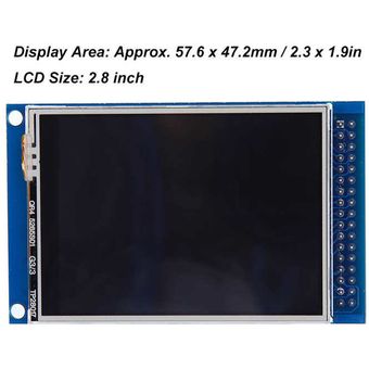 Módulo de pantalla Tablero LCD táctil TFT Circuito impreso de 2,8 pulg 