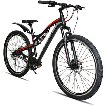 Bicicleta Montaña R29 21V Aluminio Shimano Doble Suspensión-Rojo