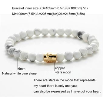 Pulsera Hombres 6 Mm Cuentas De Piedra Verde Natural De La 