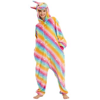 ropa de dormir de unicornio para el hogar de invierno,-LA20 Pijamas de franela a juego para y adultos 