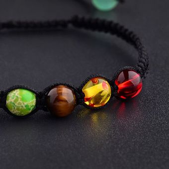Estilo Étnico Pulsera De Cuentas De 7 Chakras De Color De De 