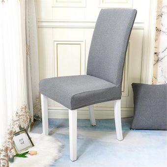 Extraíble estiramiento polar cubierta de la silla comedor banquete de la boda del asiento Deco r # cubierta de la silla-Light-Grey 