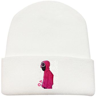 Sombrero de invierno para calamares Mujeres Hombres Hombres Goreros de punto con sombrero fluorescente Bonnet 