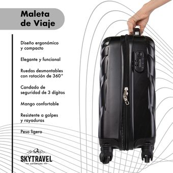 Báscula digital de equipaje de regalo para maleta de viajero Báscula de  peso de mano de 110 libras (negro)