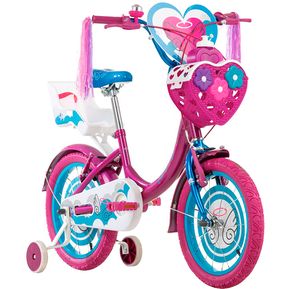 Bicicleta para niñas rin 16 Gw Angel 4 a 7 años Fucsia