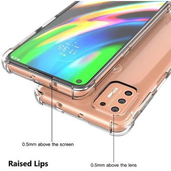 Mica + Funda Moto G9 Play Transparente Anti Golpes